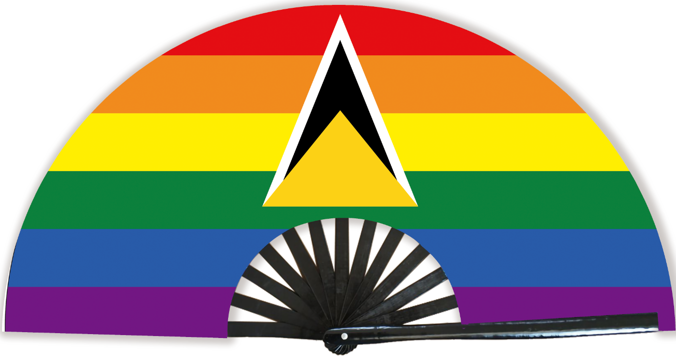 St. Lucia Pride Fan